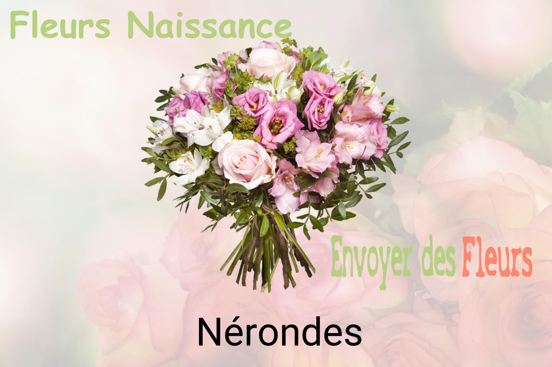 Bouquet de fleurs de naissance livré à Nérondes